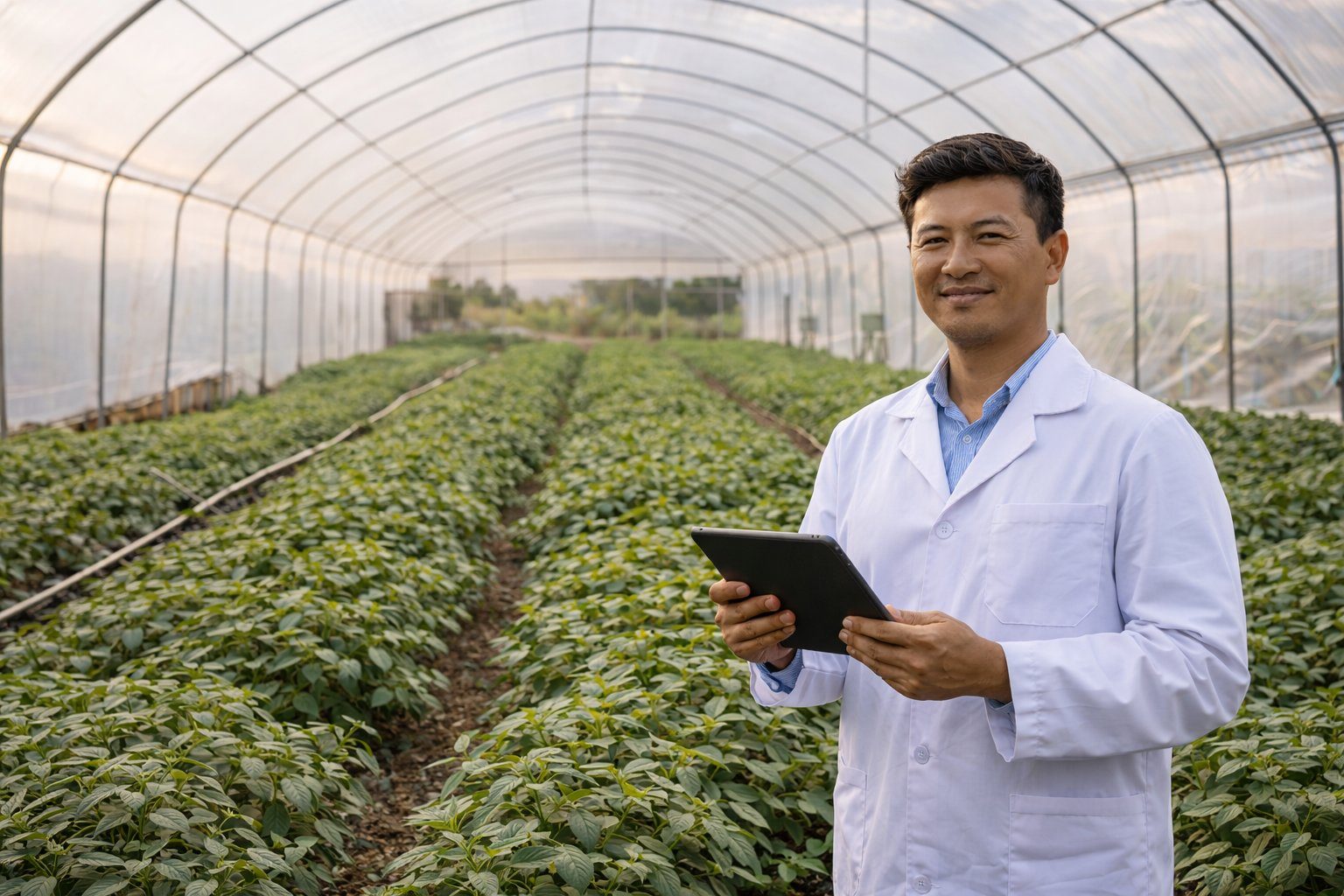 Field trials in a Malaysian greenhouse